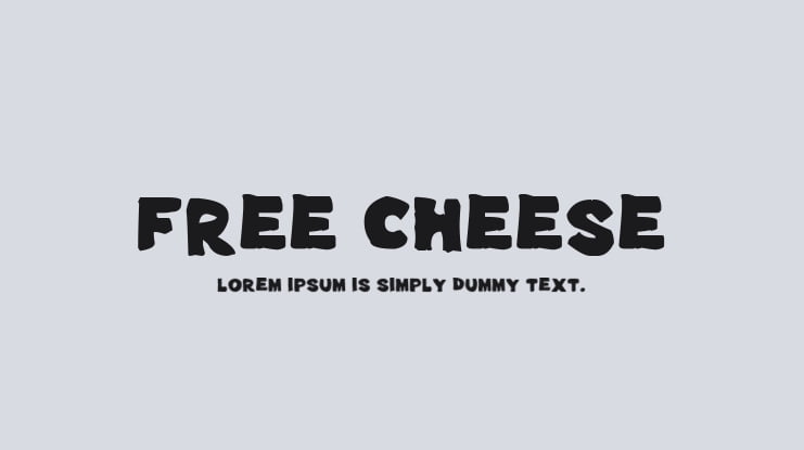 Free Cheese Font Family