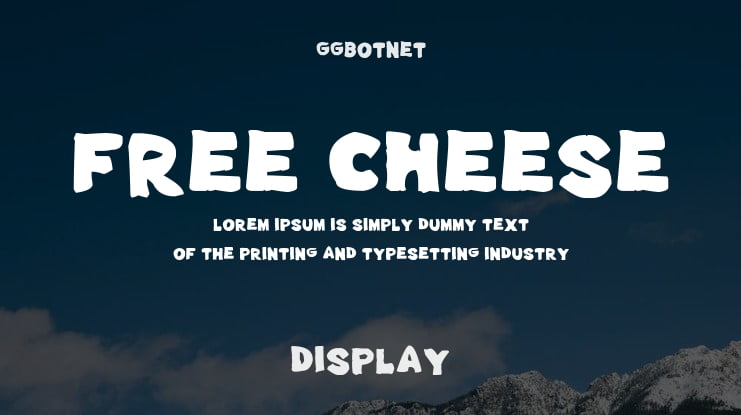 Free Cheese Font Family