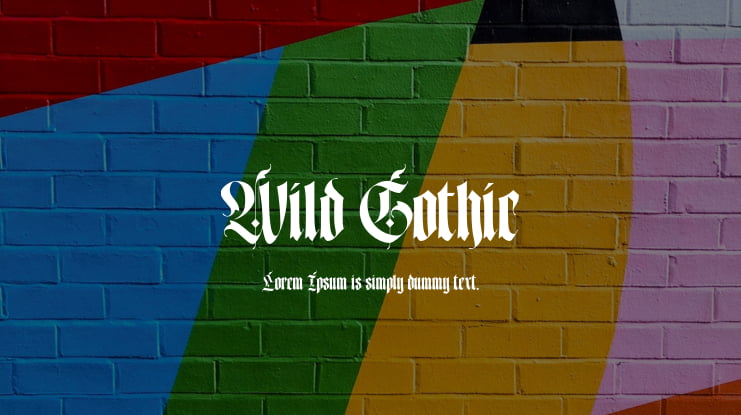 Wild Gothic Font