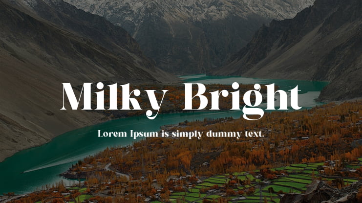 Milky Bright Font