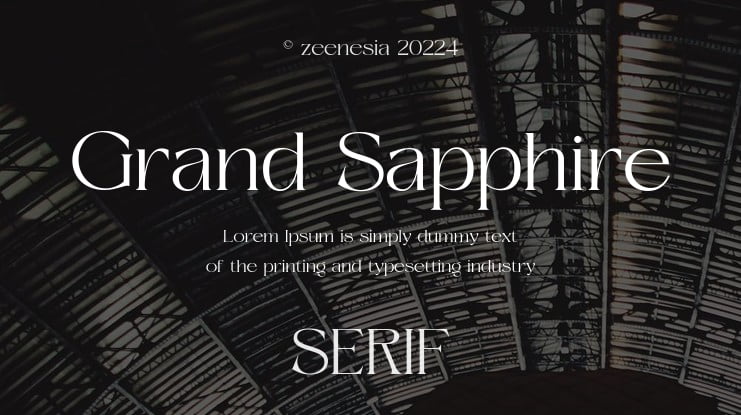 Grand Sapphire Font Family