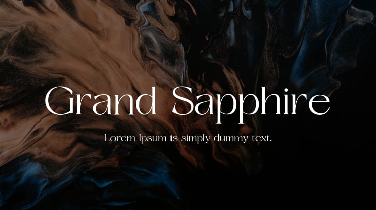 Grand Sapphire Font Family