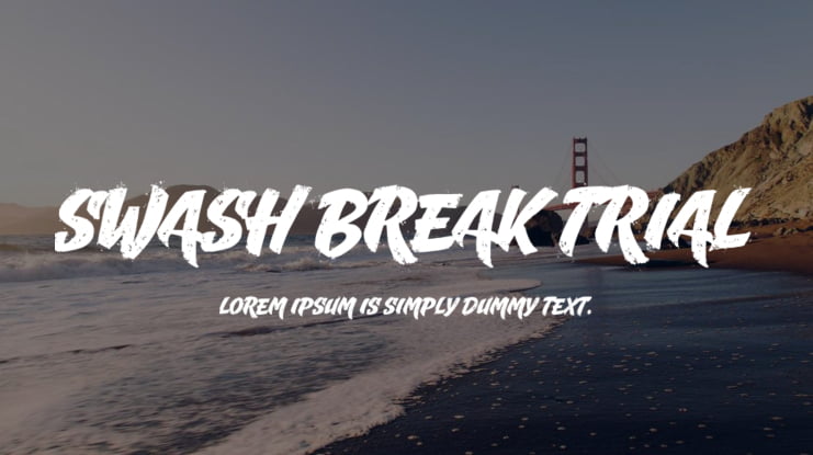 Swash Break Trial Font