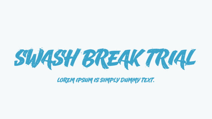 Swash Break Trial Font