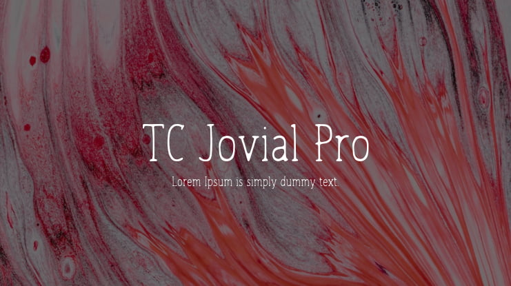 TC Jovial Pro Font