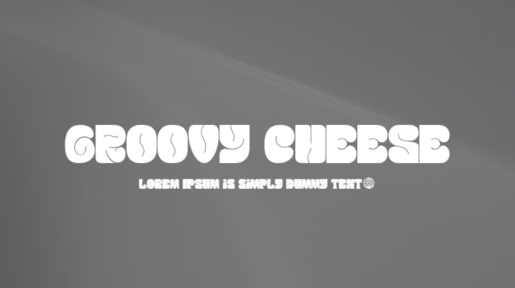 Groovy Cheese Font