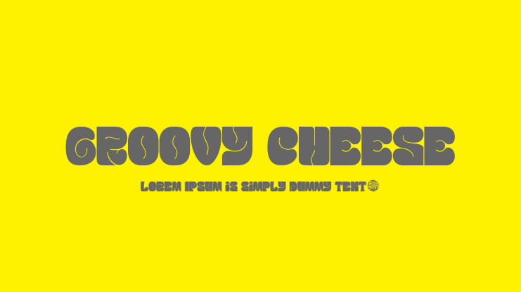 Groovy Cheese Font