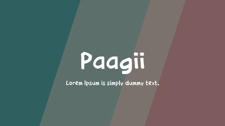 Paagii Font