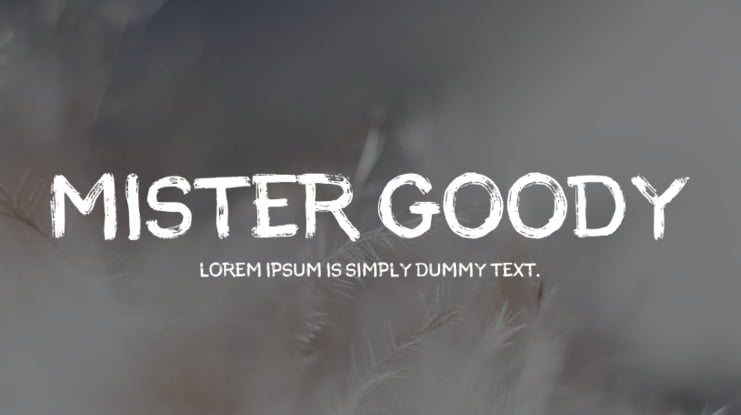 MISTER GOODY Font