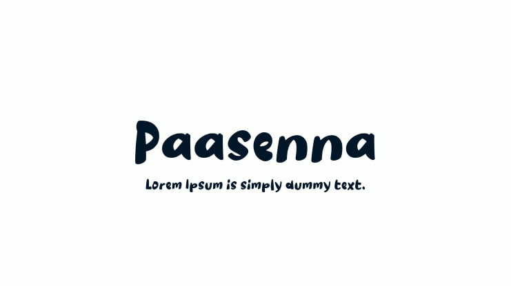 Paasenna Font