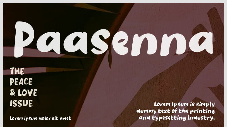 Paasenna Font