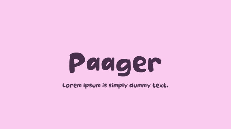 Paager Font