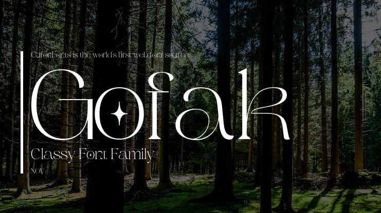 Gofak Classy Font