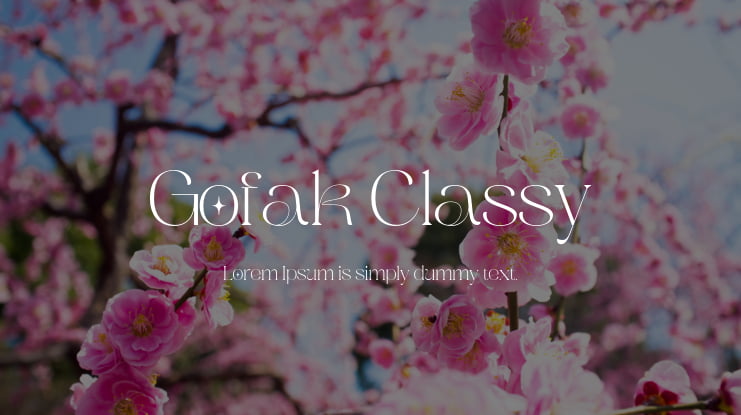 Gofak Classy Font