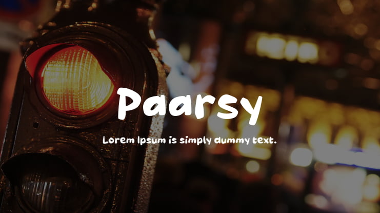 Paarsy Font