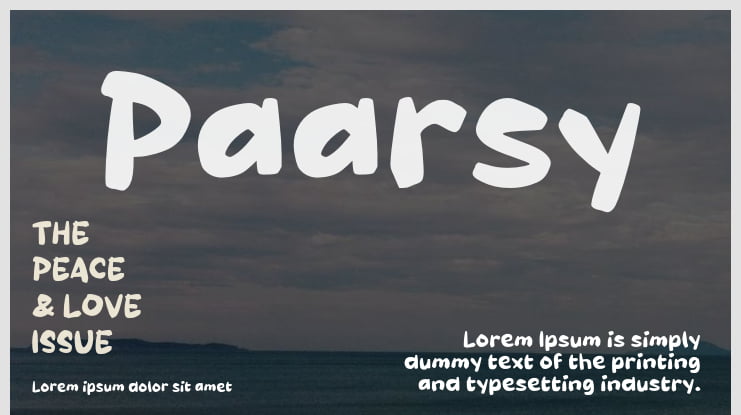 Paarsy Font