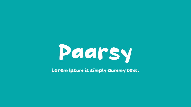 Paarsy Font