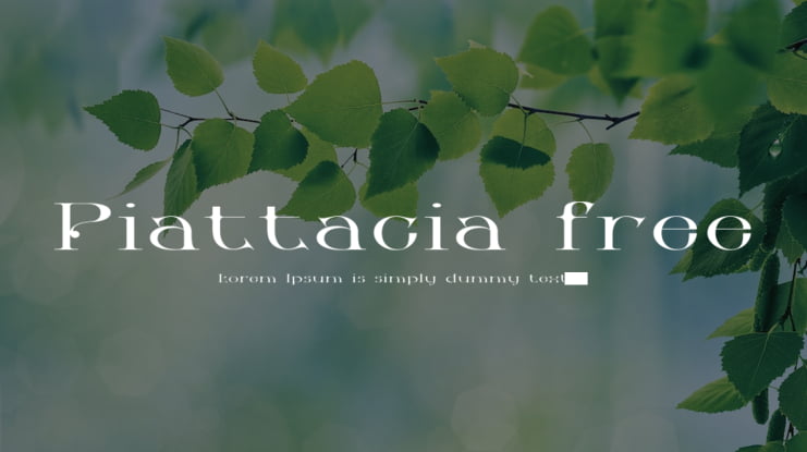 Piattacia free Font