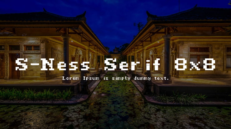 S-Ness Serif 8x8 Font