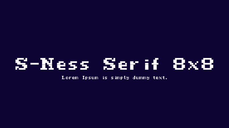 S-Ness Serif 8x8 Font