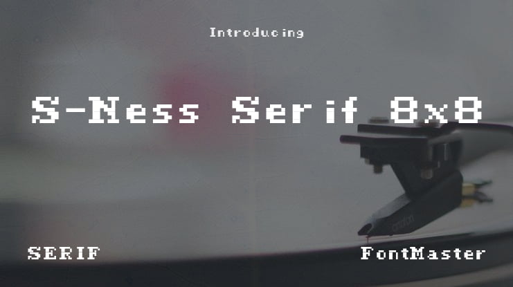 S-Ness Serif 8x8 Font