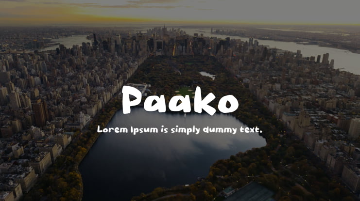 Paako Font