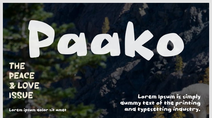 Paako Font