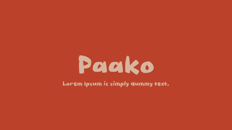 Paako Font