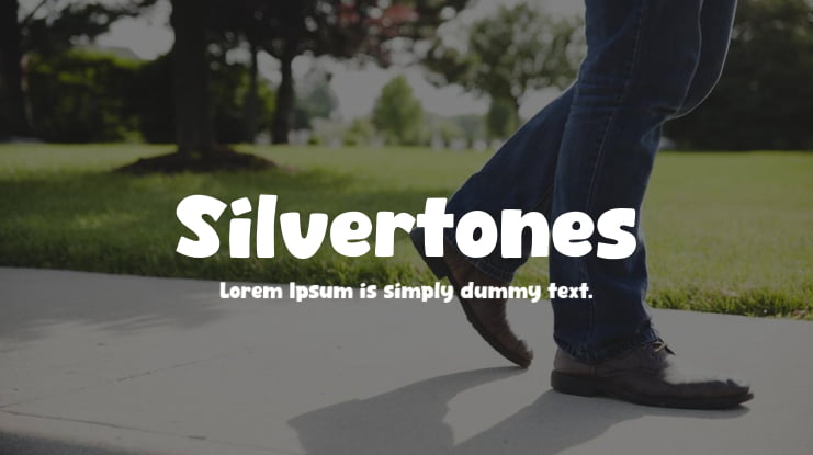 Silvertones Font