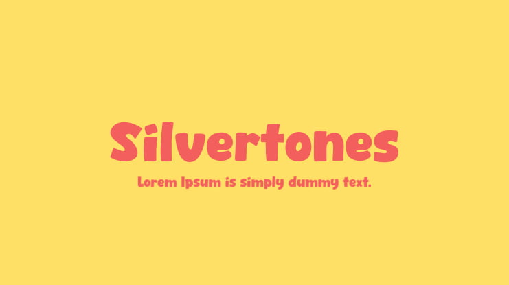 Silvertones Font