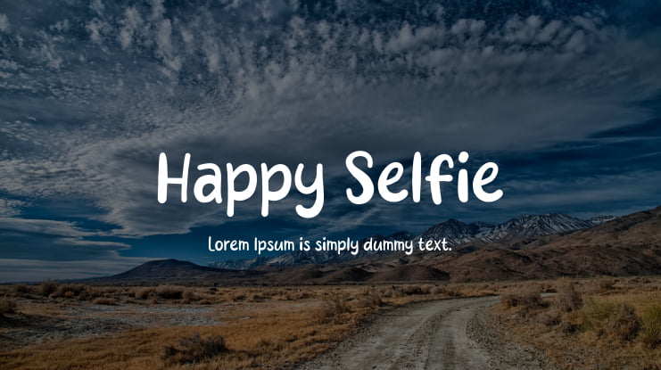 Happy Selfie Font