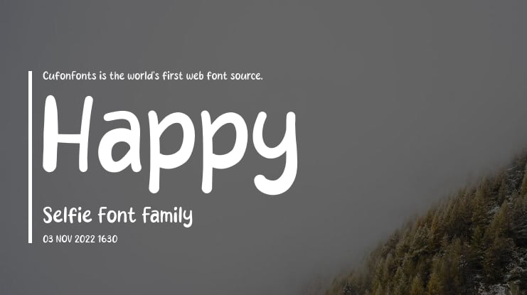 Happy Selfie Font