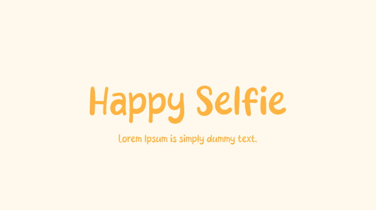 Happy Selfie Font