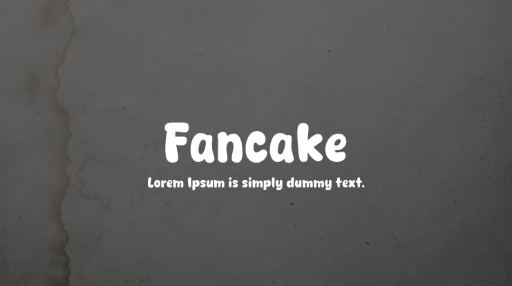 Fancake Font