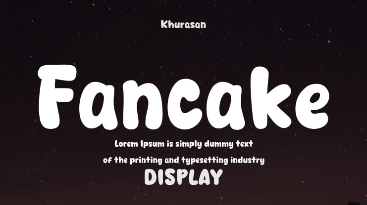 Fancake Font