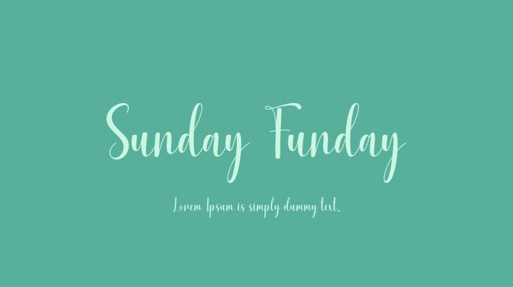 Sunday Funday Font Family