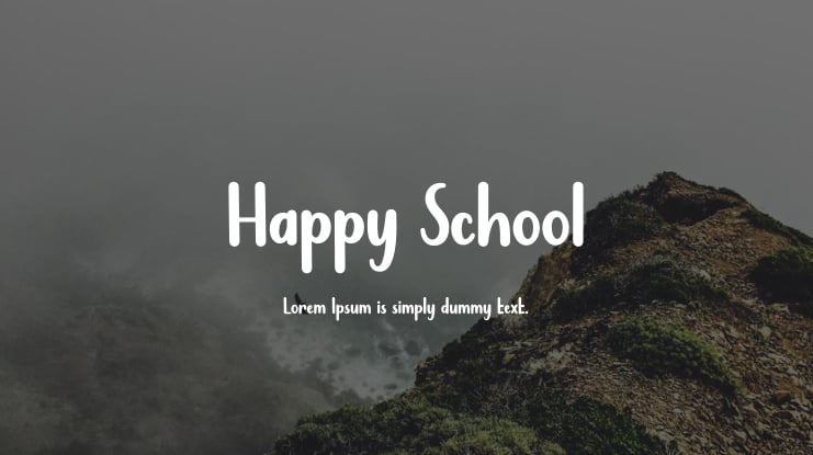 Happy School Font