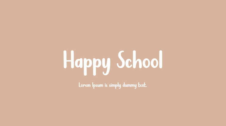 Happy School Font