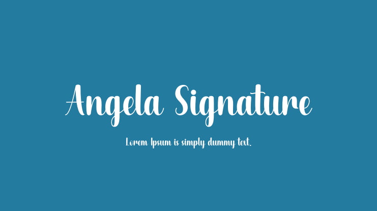 Angela Signature Font