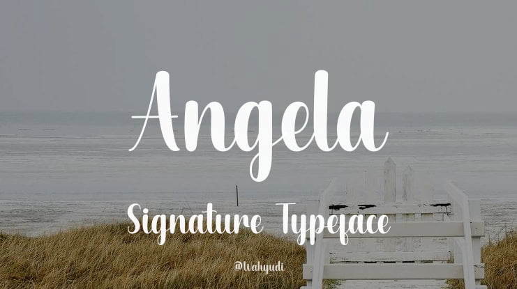 Angela Signature Font