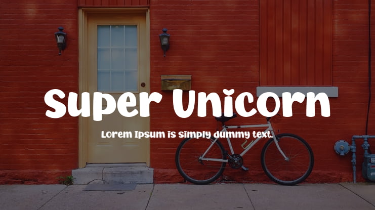 Super Unicorn Font