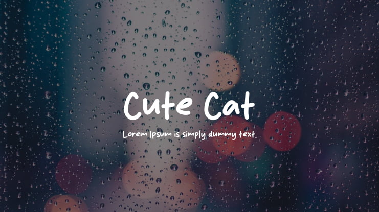 Cute Cat Font