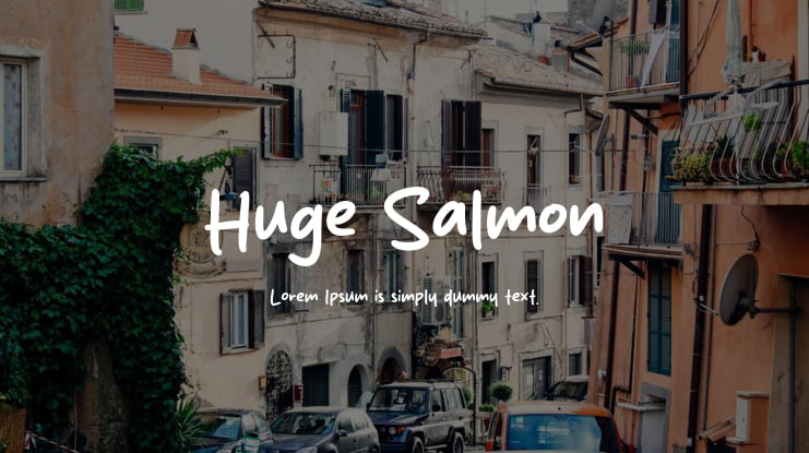 Huge Salmon Font