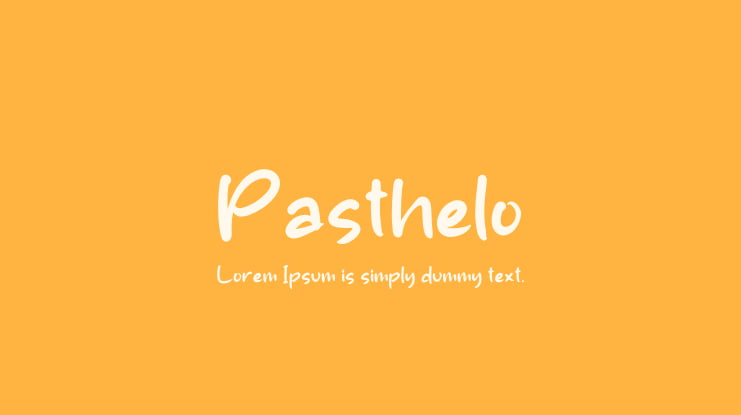 Pasthelo Font