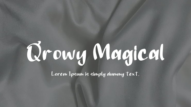 Qrowy Magical Font