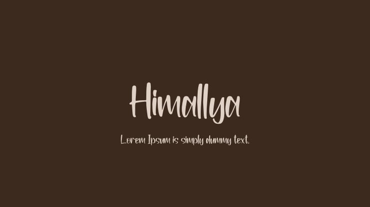 Himallya Font