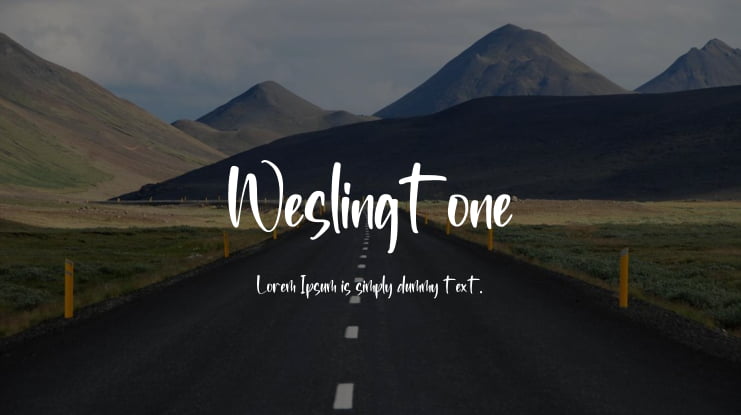 Weslingtone Font