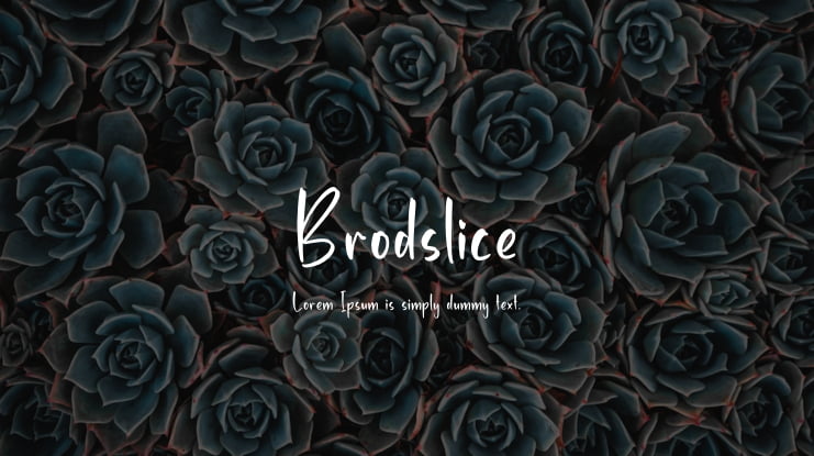 Brodslice Font