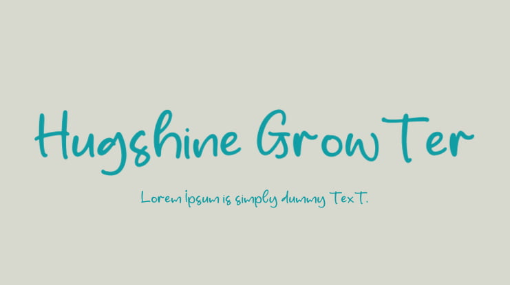 Hugshine Growter Font