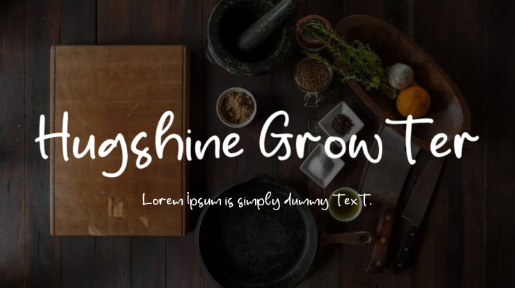 Hugshine Growter Font